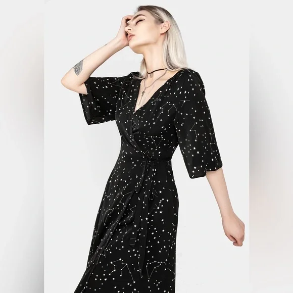 Disturbia Celestial Midi Kimono Dress US Size 14 - Picture 3 of 12